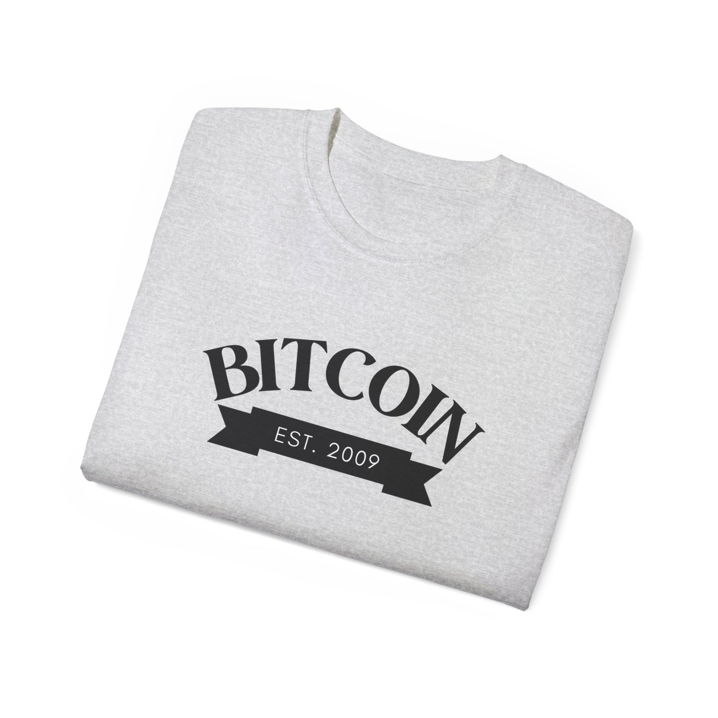 Bitcoin Established 2009 Unisex Ultra Cotton Tee