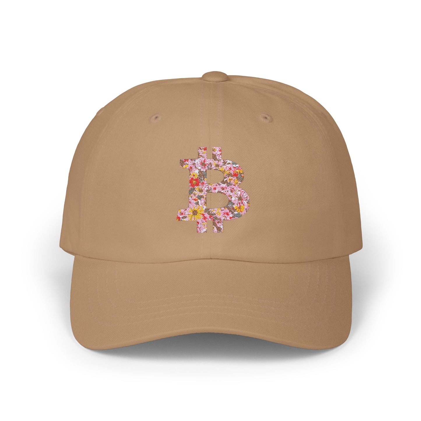 Bitcoin Floral Classic Dad Cap