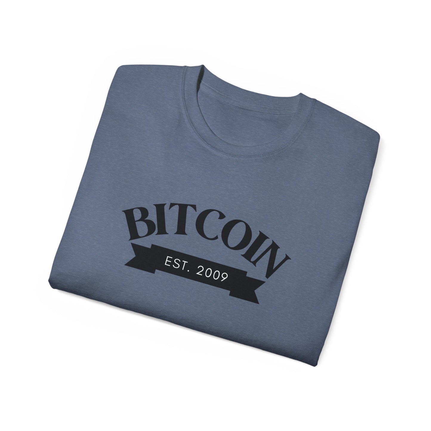 Bitcoin Established 2009 Unisex Ultra Cotton Tee