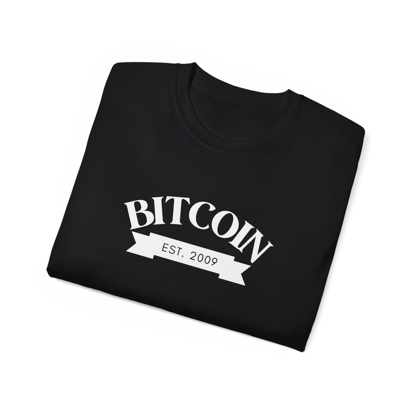 Bitcoin Established 2009 Unisex Ultra Cotton Tee