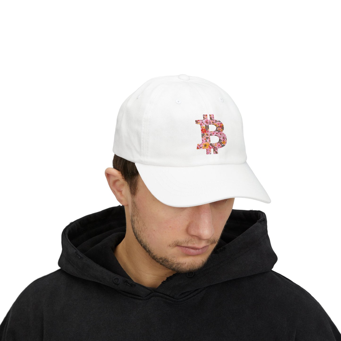 Bitcoin Floral Classic Dad Cap