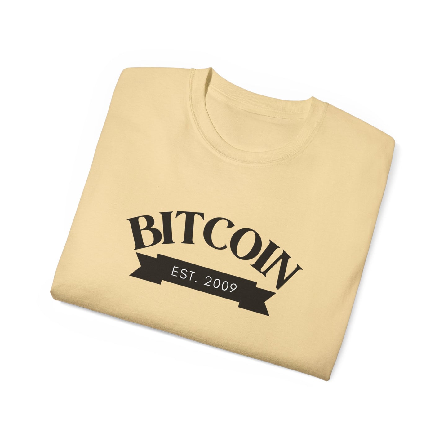 Bitcoin Established 2009 Unisex Ultra Cotton Tee