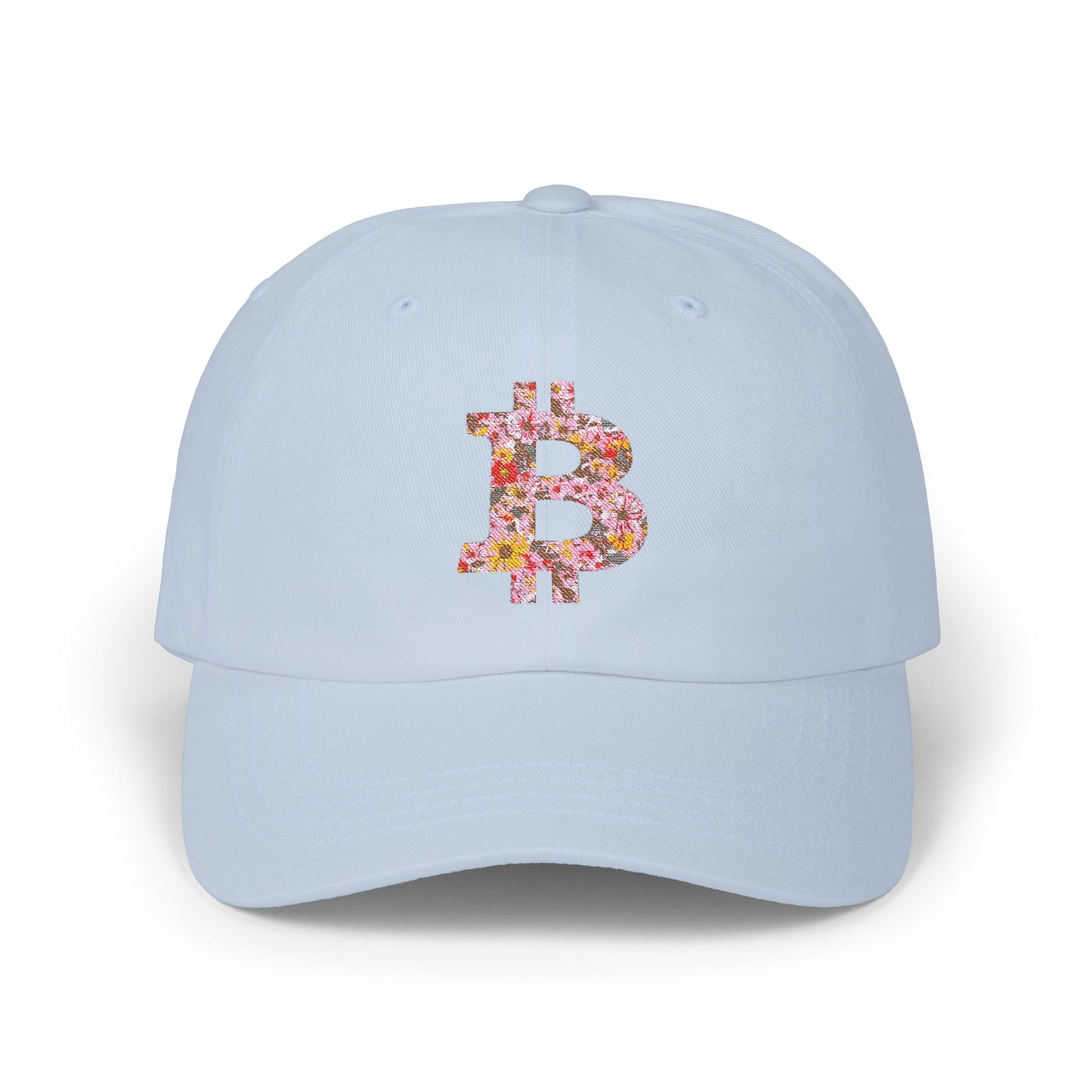 Bitcoin Floral Classic Dad Cap