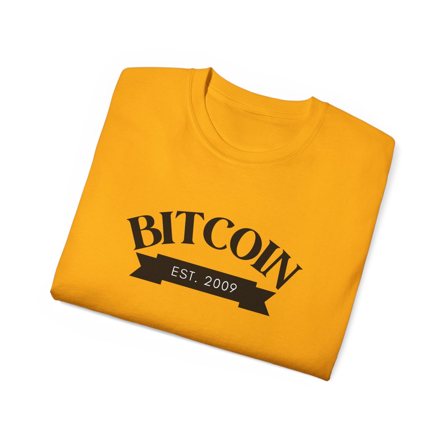 Bitcoin Established 2009 Unisex Ultra Cotton Tee