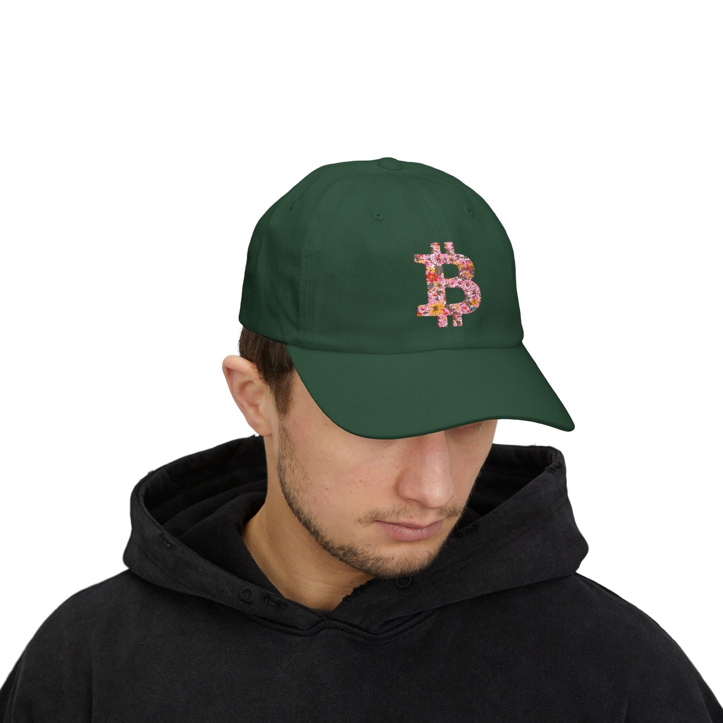 Bitcoin Floral Classic Dad Cap
