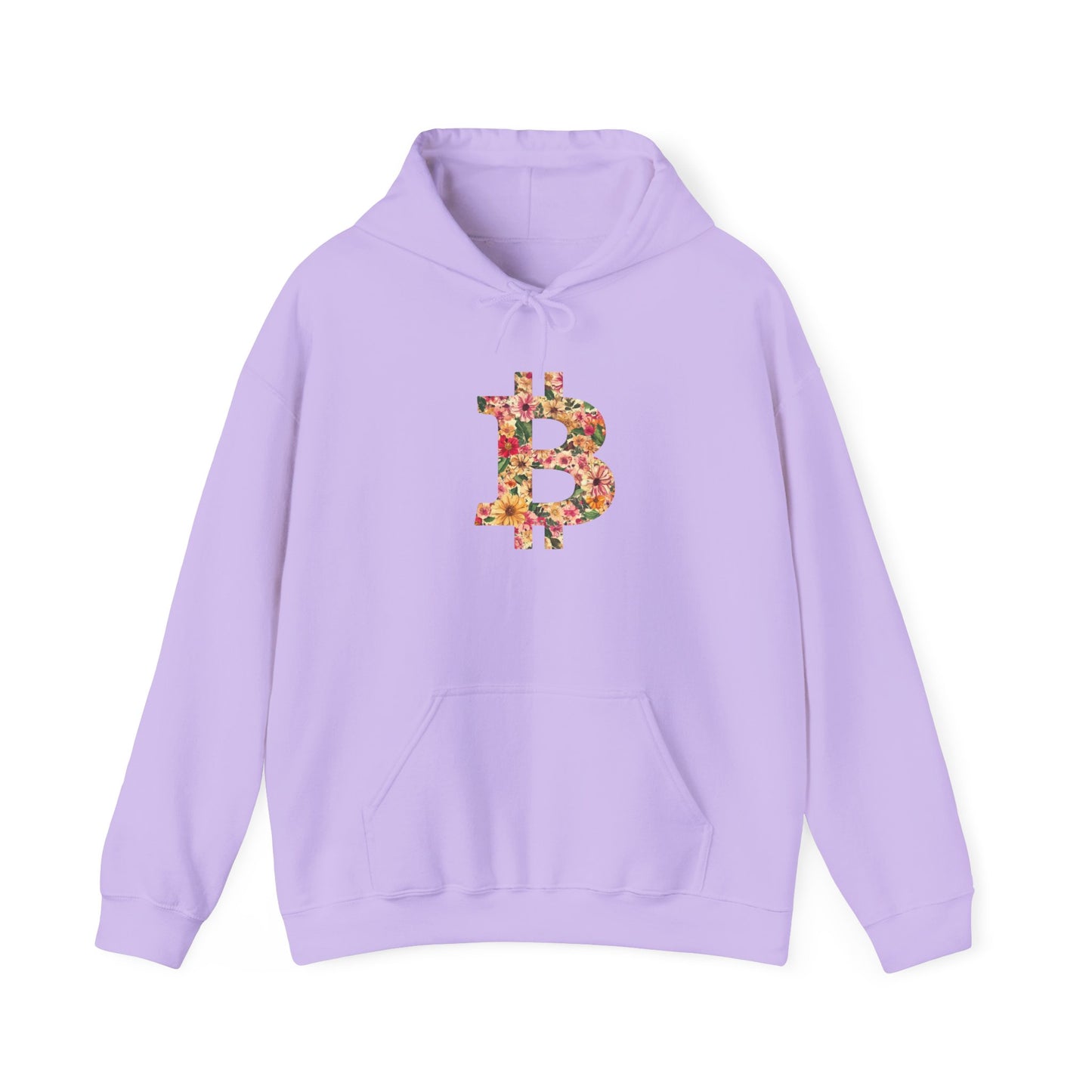 Bitcoin Floral Unisex Heavy Blend™ Hooded Sweatshirt