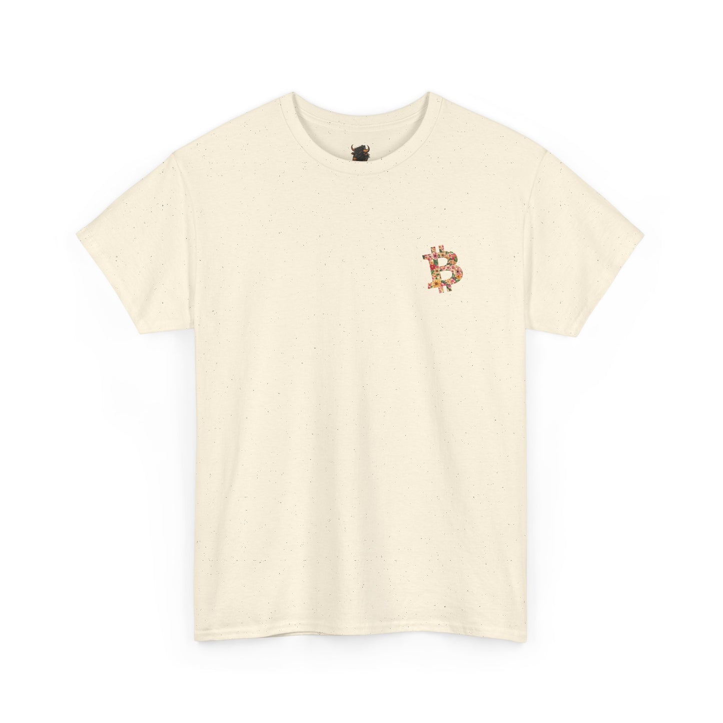 Bitcoin Floral Heavy Cotton Tee