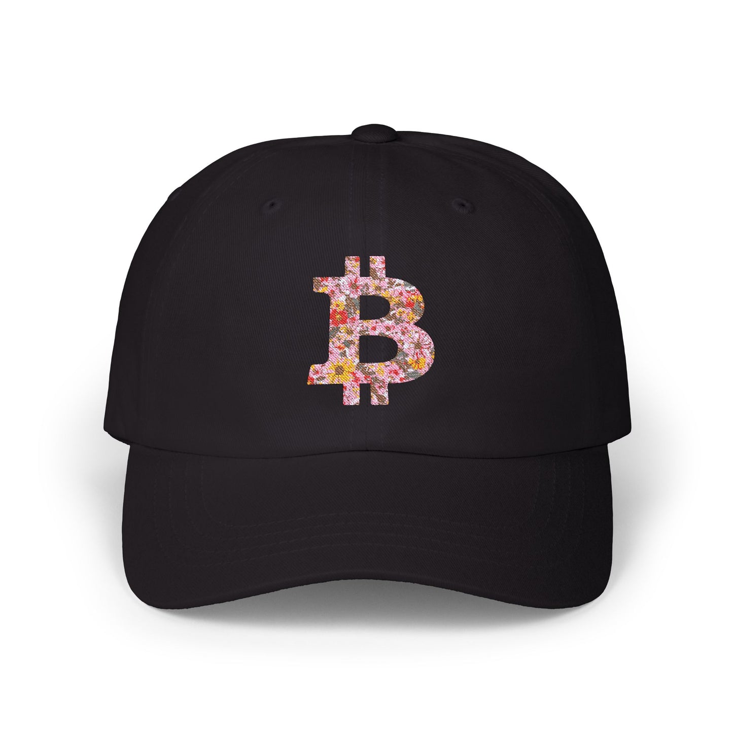 Bitcoin Floral Classic Dad Cap