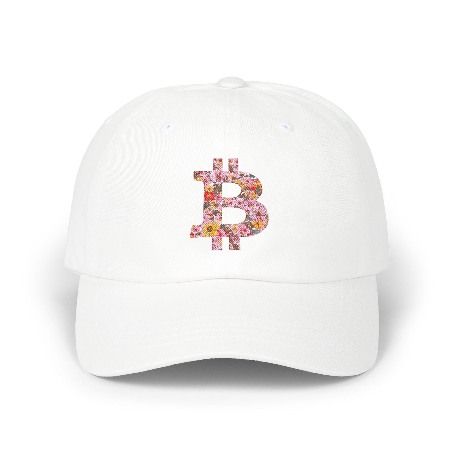 Bitcoin Floral Classic Dad Cap