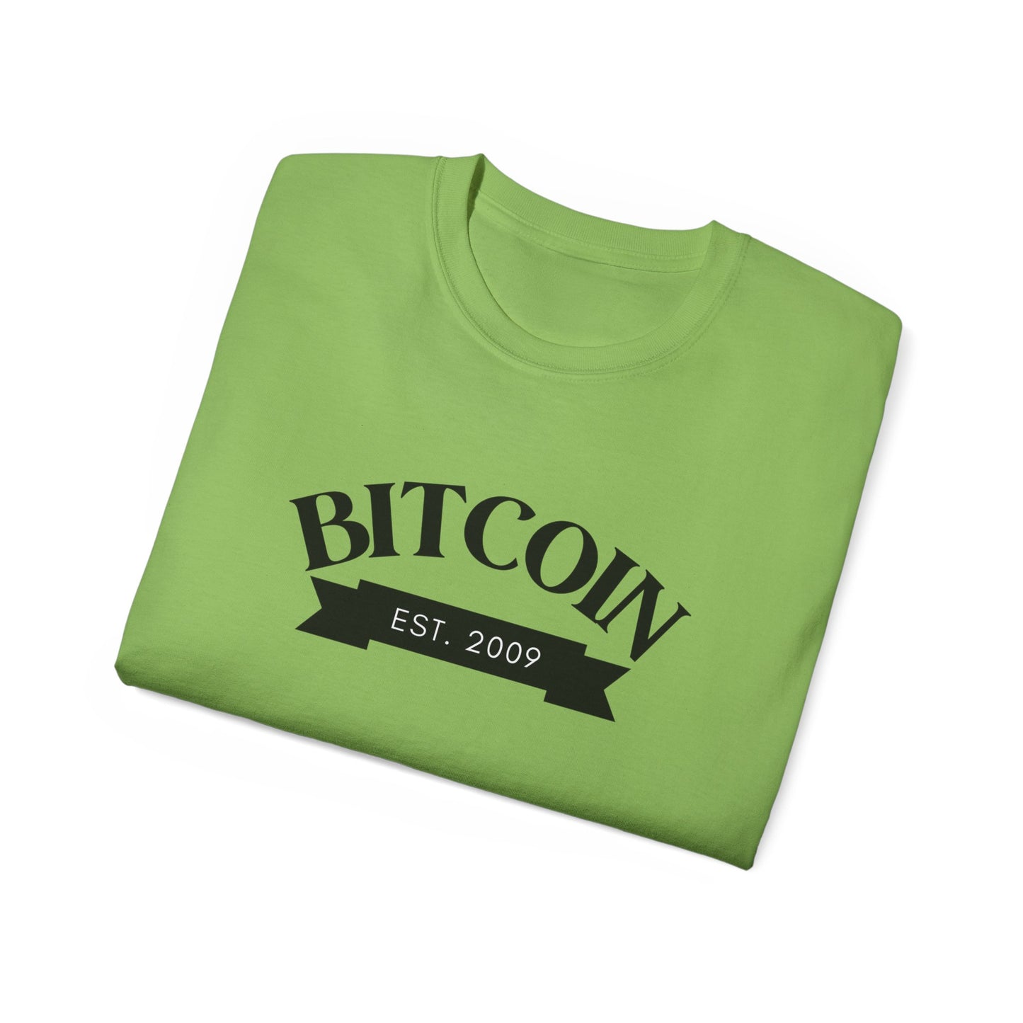 Bitcoin Established 2009 Unisex Ultra Cotton Tee