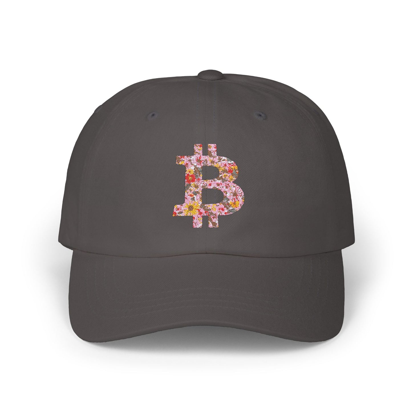 Bitcoin Floral Classic Dad Cap
