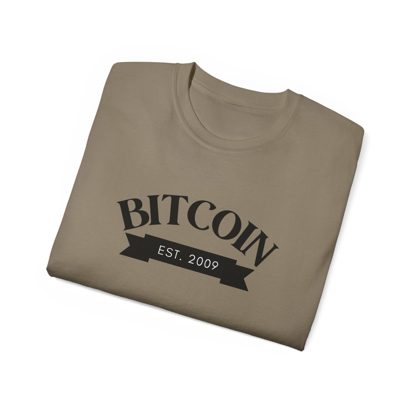 Bitcoin Established 2009 Unisex Ultra Cotton Tee